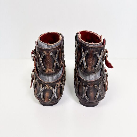 Freebird by Steven Women Dublin Smoke Grey Leather Boots Size US 9 - Picture 5 of 9